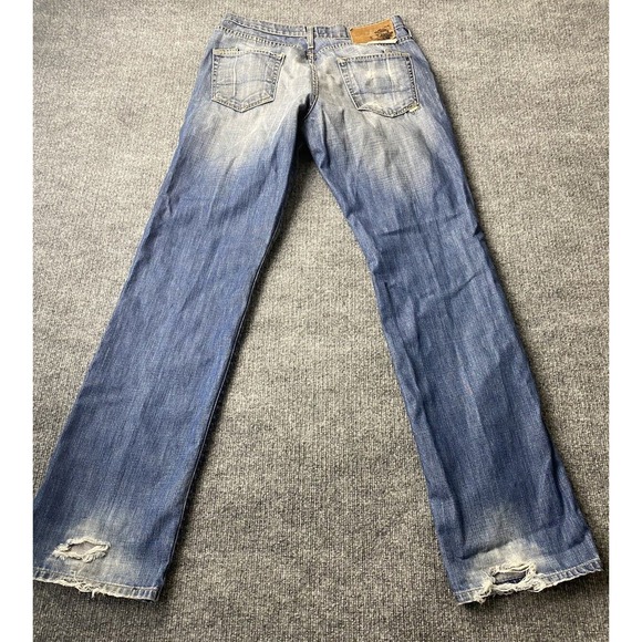 PRPS Bruised Never Broken Jeans 33 Mens Blue USA Cotton‎ Selvedge Baggy Loose - Picture 2 of 16